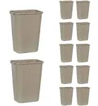 RUBBERMAID Deskside Plastic Wastebasket