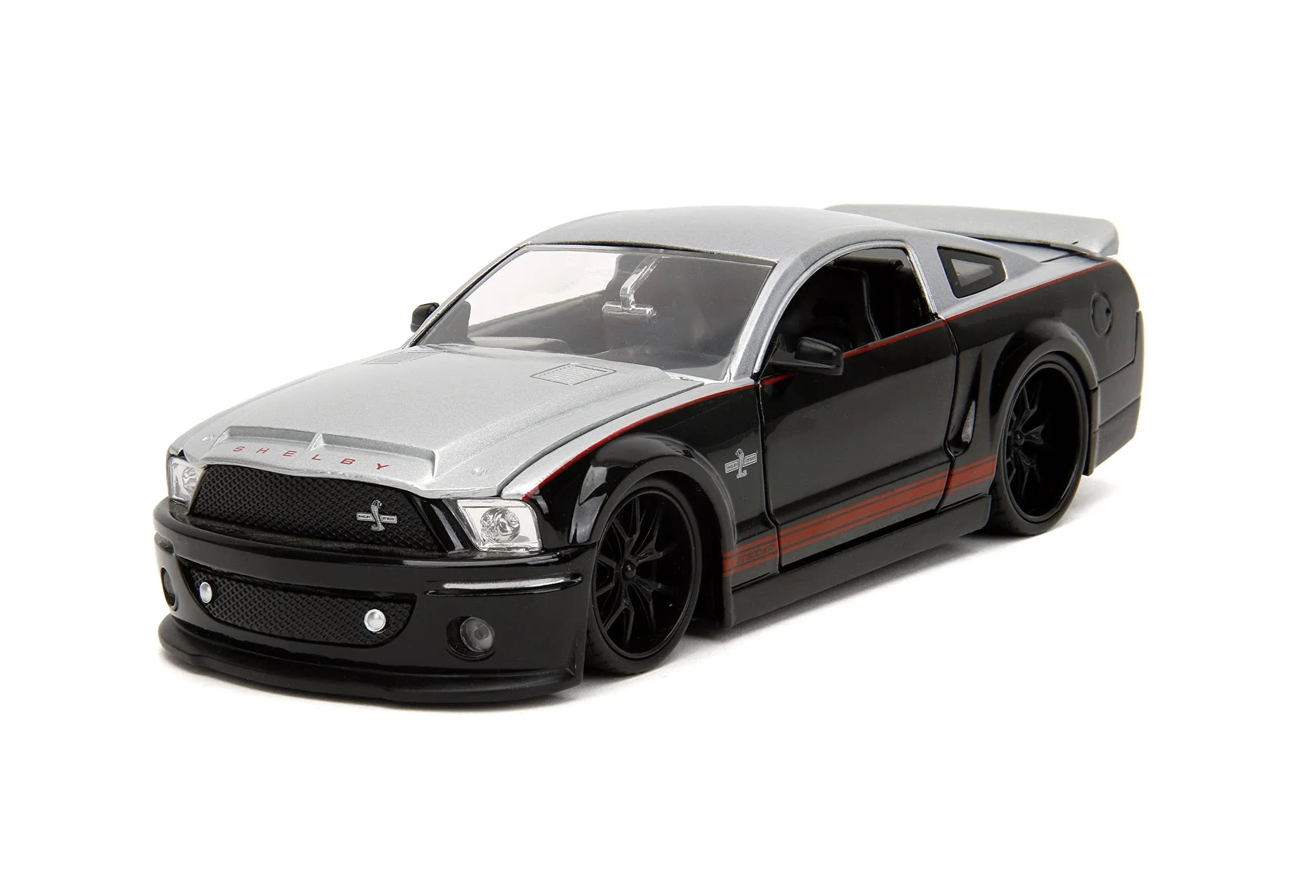 Jada 1:24 2008 Ford Mustang Shelby Gt 500kr Big Time Muscle Color Negro