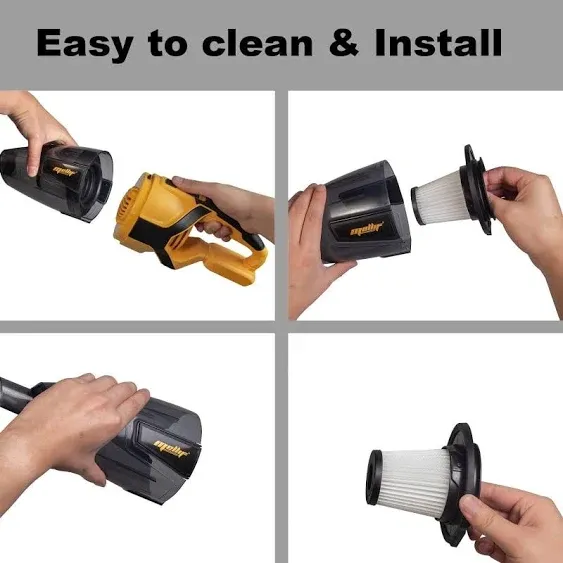 Cordless Vacuum for Dewalt 20V Max Battery, Handheld Electric Power Vacuum Clean