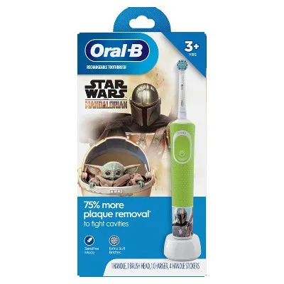 Oral-B Kids Electric Toothbrush Featuring Star Wars, For Kids 3+, You May Receive Red Or Green For A Limited Time