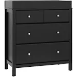 Storkcraft Carmel 3 Drawer Chest with Changing Topper (Black)