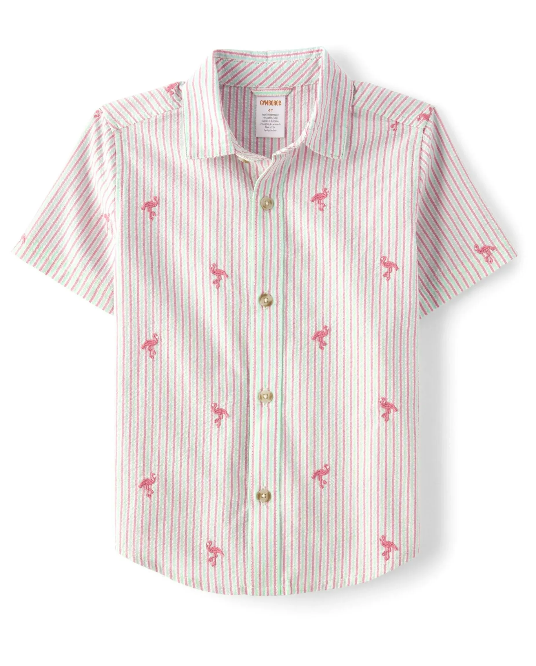 Gymboree,Boys,and Toddler Short Sleeve Button Up Shirt