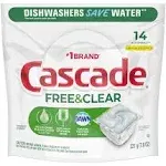 Cascade Free & Clear ActionPacs Dishwasher Detergent