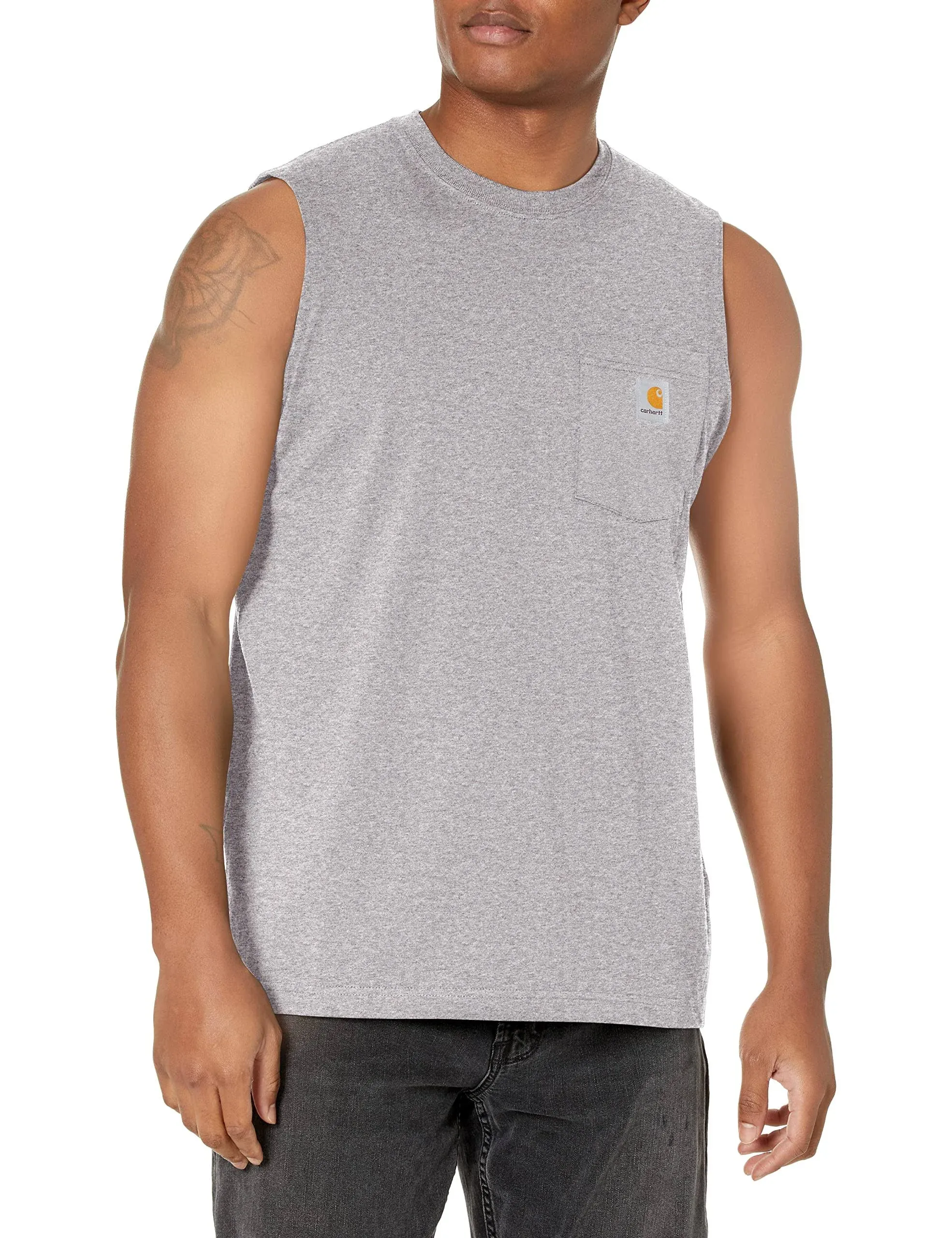 Carhartt- Heavyweight Loose Fit Sleeveless Pocket T-Shirt