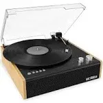 Victrola VTA-72-BAM The Eastwood Hybrid Turntable - Speakers (Black/Brown)