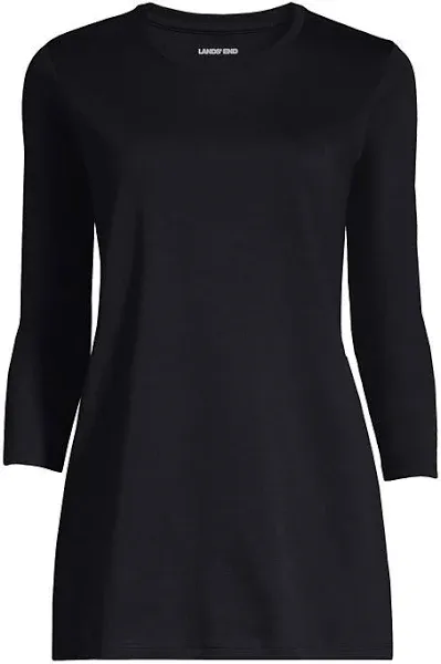 Lands' End Women's 3/4 Sleeve Cotton Supima Tunic