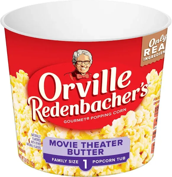 Orville Redenbacher’s Movie Theater Butter Flavored Microwave Popcorn, Gluten Free, 6 Count Popcorn Bags (6 Boxes)