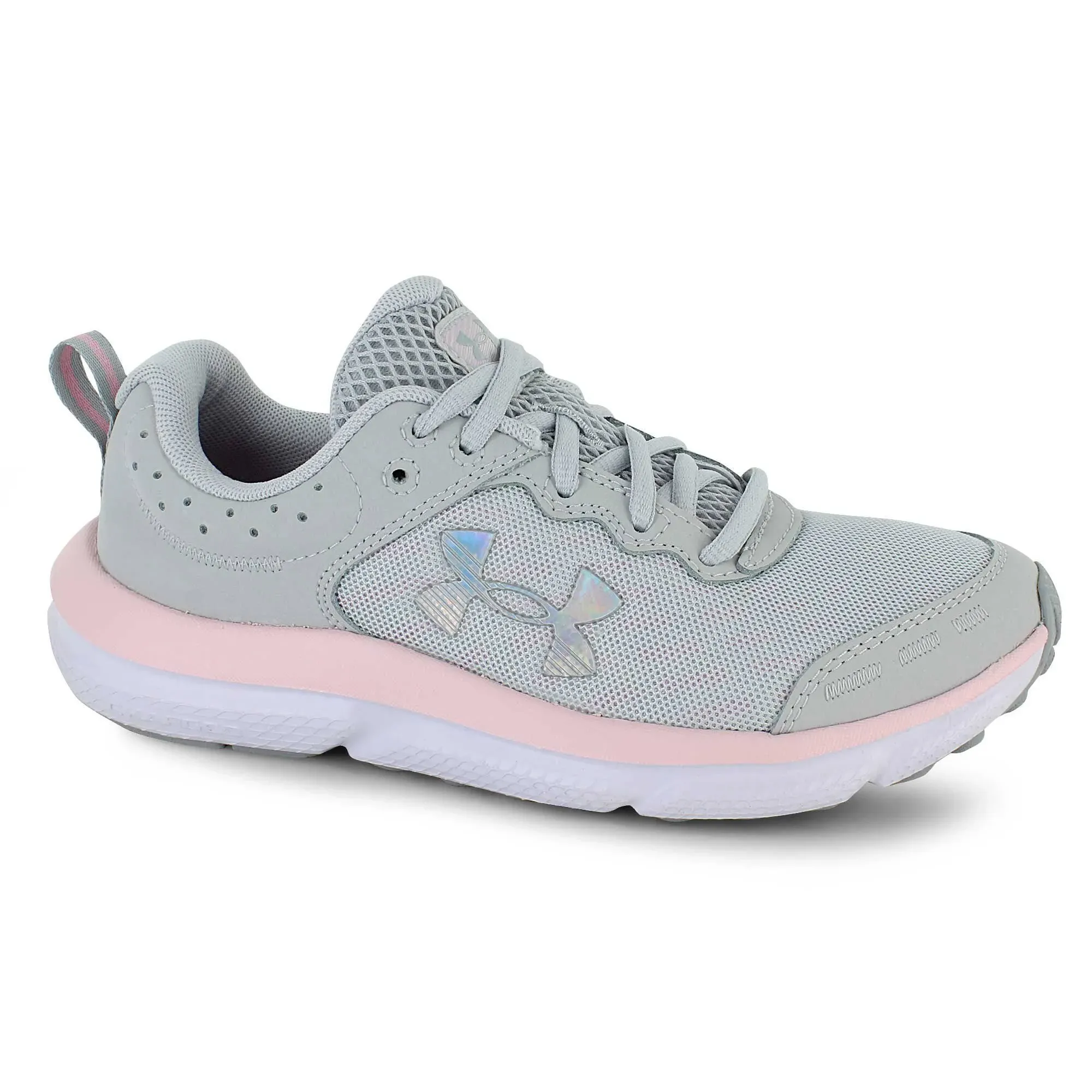 Girls' Youth Assert 10 Running Shoes - Gray, 5.5, Under Armour