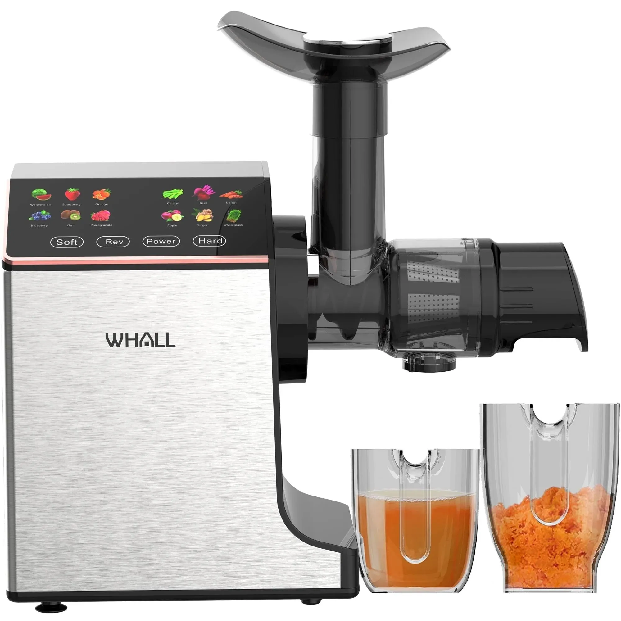 Whall Slow Masticating Juicer - Cold Press Juicer Machine with Touchscreen ...