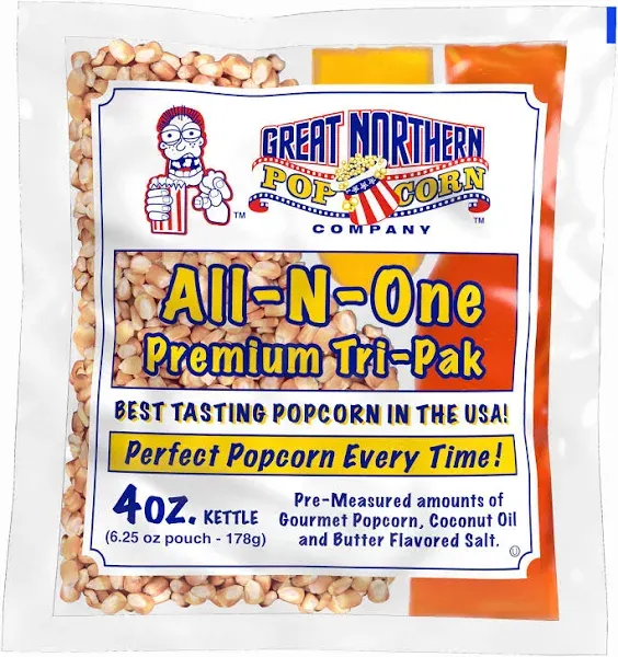 Great Northern Popcorn Premium 8oz Popcorn Portion Packs