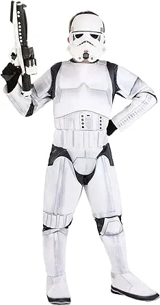 HalloweenCostumes.com XL Stormtrooper Child Costume, Black/White