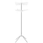 SONGMICS Clothes Drying Rack White + Silver / 2-Tier