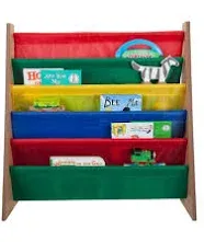 Homeitusa 5 Pockets Kids Book Shelf Magazine Multi Color Rack