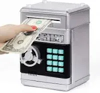 Secure Money Bank for Kids with High-Capacity Storage and Educational Benefits