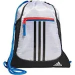 Adidas Alliance Sackpack Drawstring Backpack Gym Bag, Black, One Size