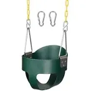  Toddler Swing Seat, Support 330lb, High Back Full Bucket Baby Swing Seat with 