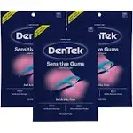 Dentek Comfort Clean Sensitive Gums Floss Picks, Soft & Silky Ribbon, 150 Count, 3 Pack