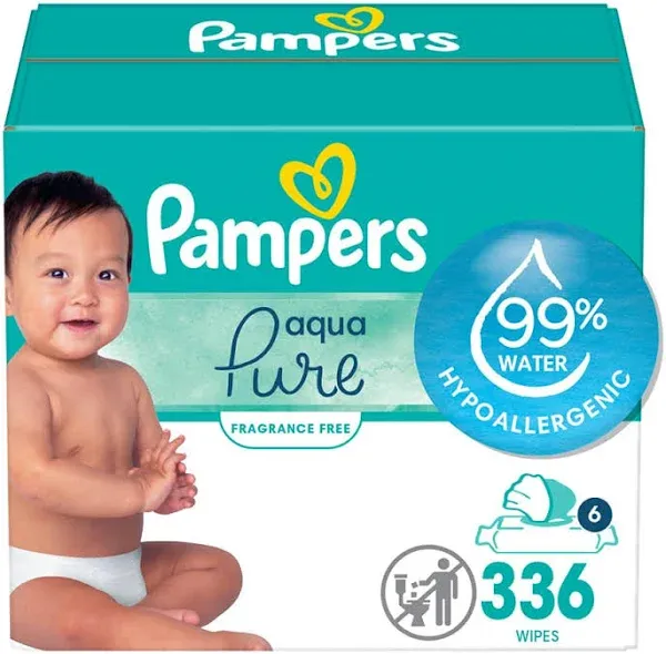 Pampers Aqua Pure Sensitive Baby Wipes