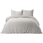 Bedsure Linen Duvet Cover Twin - Linen Cotton Blend Duvet Cover Set, Linen Color, 2 Pieces, 1 Duvet Cover 68 x 90 Inches and 1 Pillowcase, Comforter