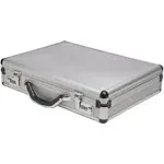 RoadPro SPC-931R 17.5&#034; x 4&#034; x 13&#034; Silver Aluminum Briefcase,Medi<wbr/>um BRAND NEW