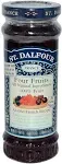 St. Dalfour Fruit Spread, Four Fruits - 10 oz