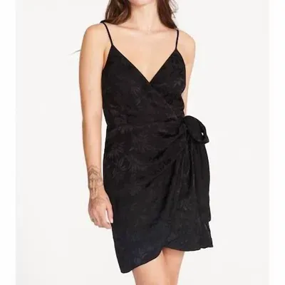 Shop Steve Madden Georgina Dress In Black Palm Print