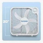 Hurricane Floor Box Fan Classic Series with 3 Speed Settings