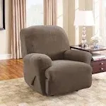 Sure Fit Stretch Pique Medium Recliner Slipcover, Taupe