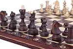 Beautiful Handcrafted Wooden Chess with Board and Chess Pieces -16 inch（40 cm）