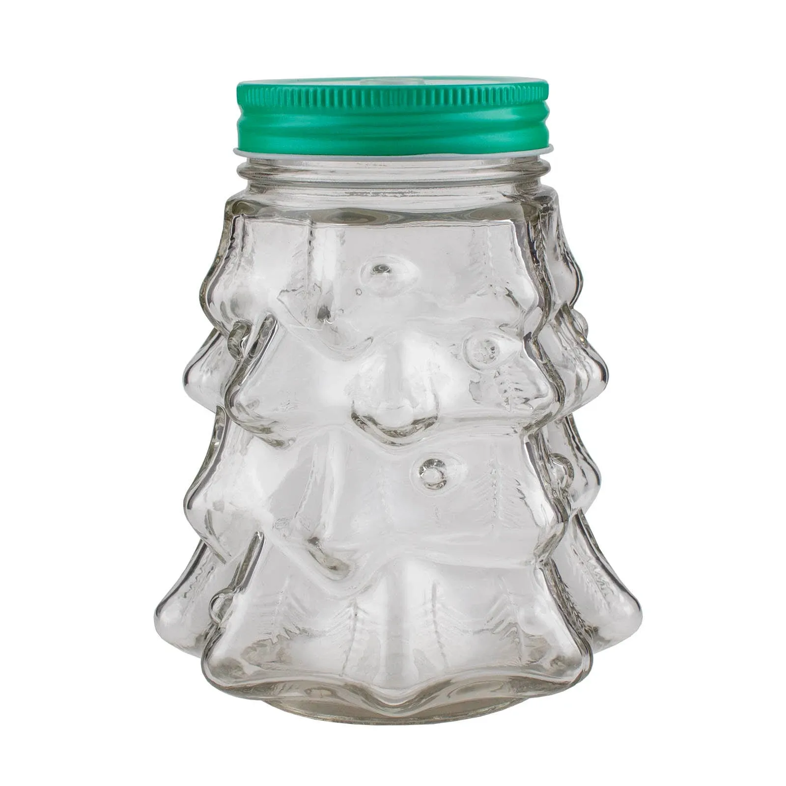 BARCONIC® Christmas Tree Mason Jar with Lid - 20 oz.