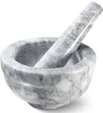 Sagler Mortar and Pestle Set Small Grinding Bowl Container For Guacamole