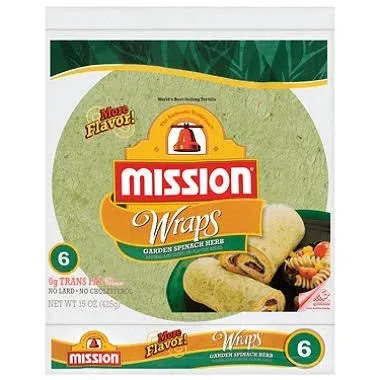 Mission Garden Spinach Herb Wraps