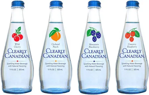 Clearly Canadian Sparkling Flavored Water (Mountain Blackberry, 6 Pack)