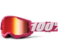 100% Strata 2 Fletcher Mirror Red Lens Goggles Junior