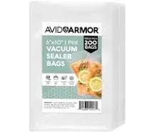 Avid Armor Vacuum Sealer Bags 200 Quart 8x12" for Food Saver Commercial Grade