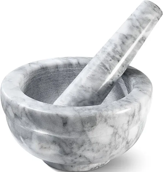 Sagler Marble Grey Mortar and Pestle Set