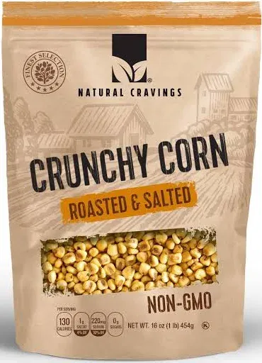 Natural Cravings Crunchy Corn Roasted and Salted Snack