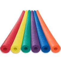 Deluxe Foam Pool Swim Noodles - 6 Pack Assorted