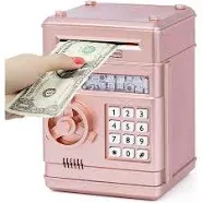 Refasy Piggy Bank Cash Coin Can ATM Bank Electronic Coin Money Bank for Kids--Hot Gift