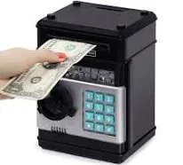 Refasy Piggy Bank Cash Coin Can ATM Bank Electronic Coin Money Bank for Kids-Hot Gift