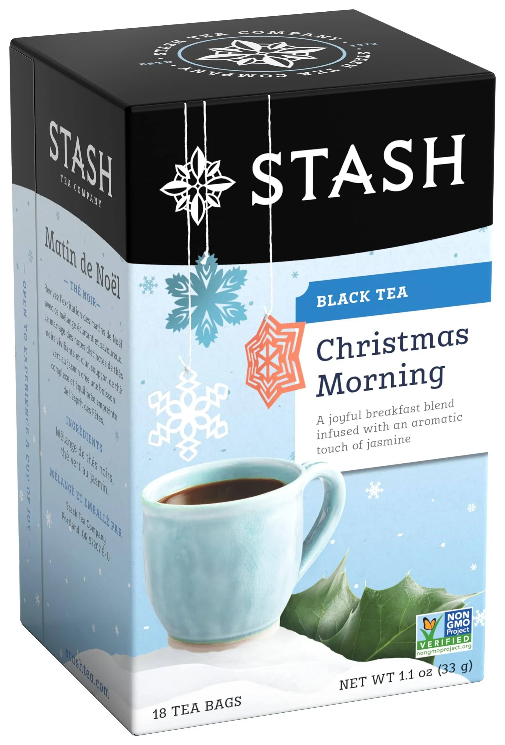 Stash Tea Christmas Morning Black Tea - Case - Six 18 ct Boxes