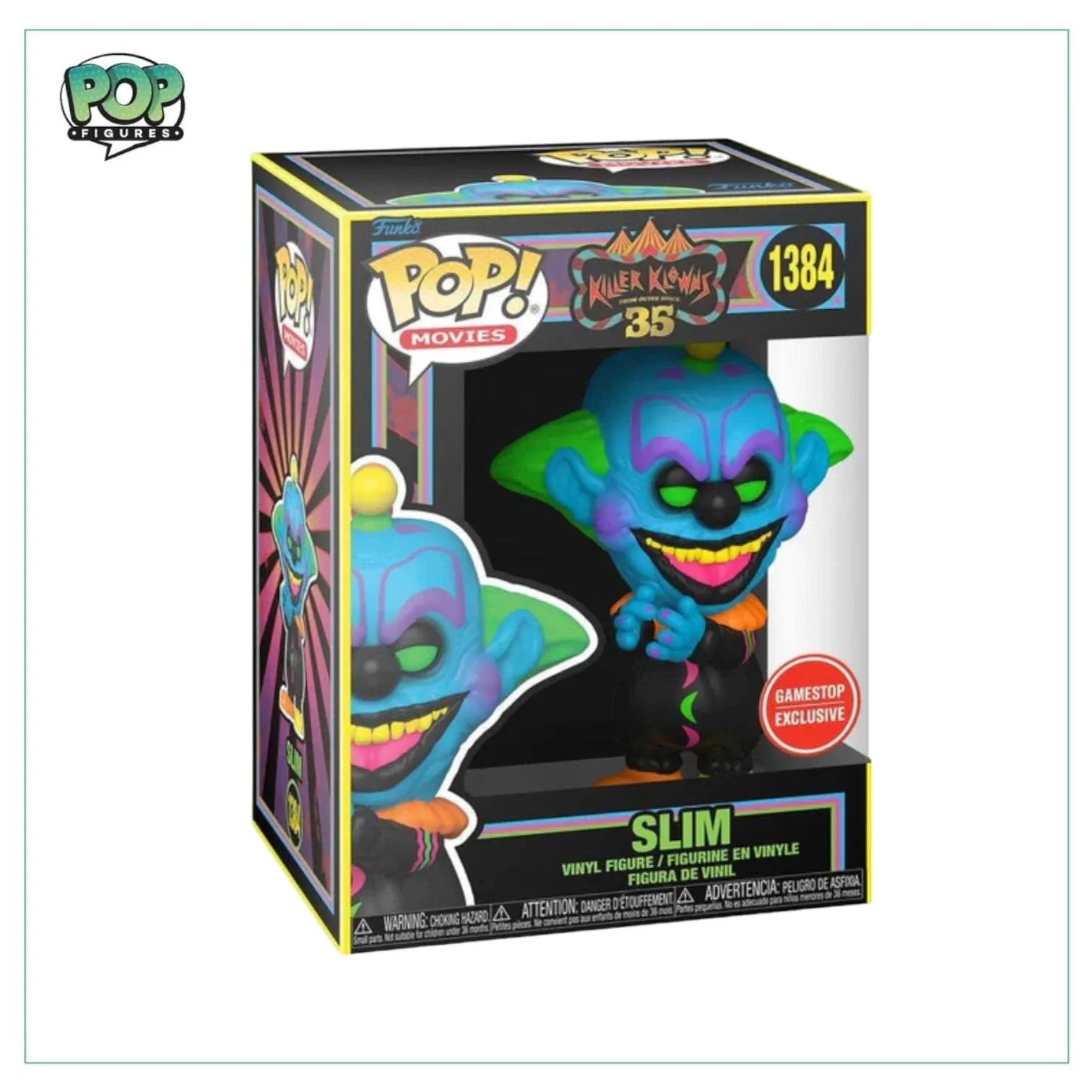 Slim #1384 Killer Klowns from Outer Space Funko Pop! movies