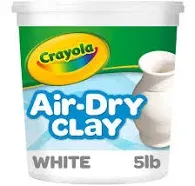 Air Dry Clay (5Lb Bucket) - Natural White Modeling Clay for Kids - Craft Supplie