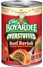 Chef Boyardee Overstuffed Beef Ravioli