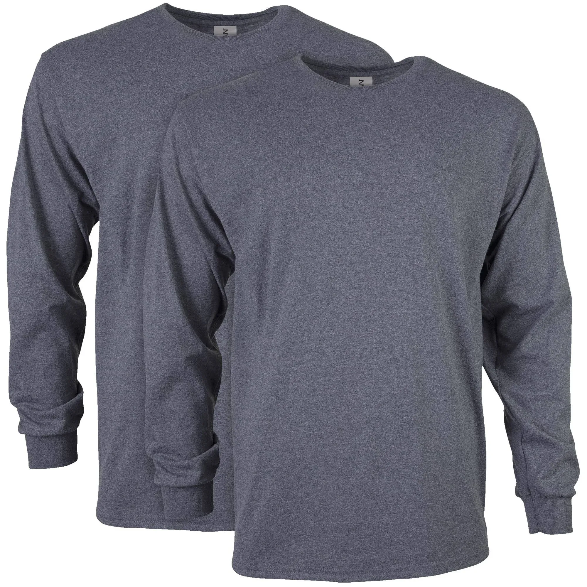 Gildan Men&#039;s Ultra Cotton Long Sleeve T-Shirt, Style G2400, Multipack, Dark H...