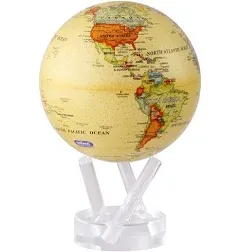 MOVA Political Map Yellow Globe 4.5"