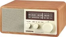 Sangean WR-11 Wood Cabinet AM/FM Table Top Analog Radio Wooden