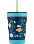 Contigo 12 oz. Kid's Spill-Proof Insulated Stainless Steel Tumbler with Straw Cosmos