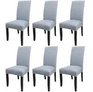 6 Pcs Dining Chair SlipcoverHigh Stretch Removable Washable Chair Seat Protec...