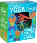 Mollybee Kids Preschool Yoga Cards for Kids Adventures with Cat and M